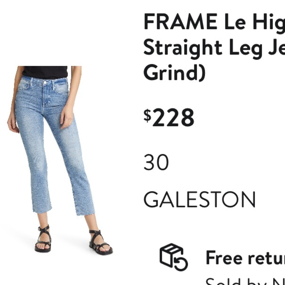Frame Denim Blue Straight Leg Jeans Excellent condition